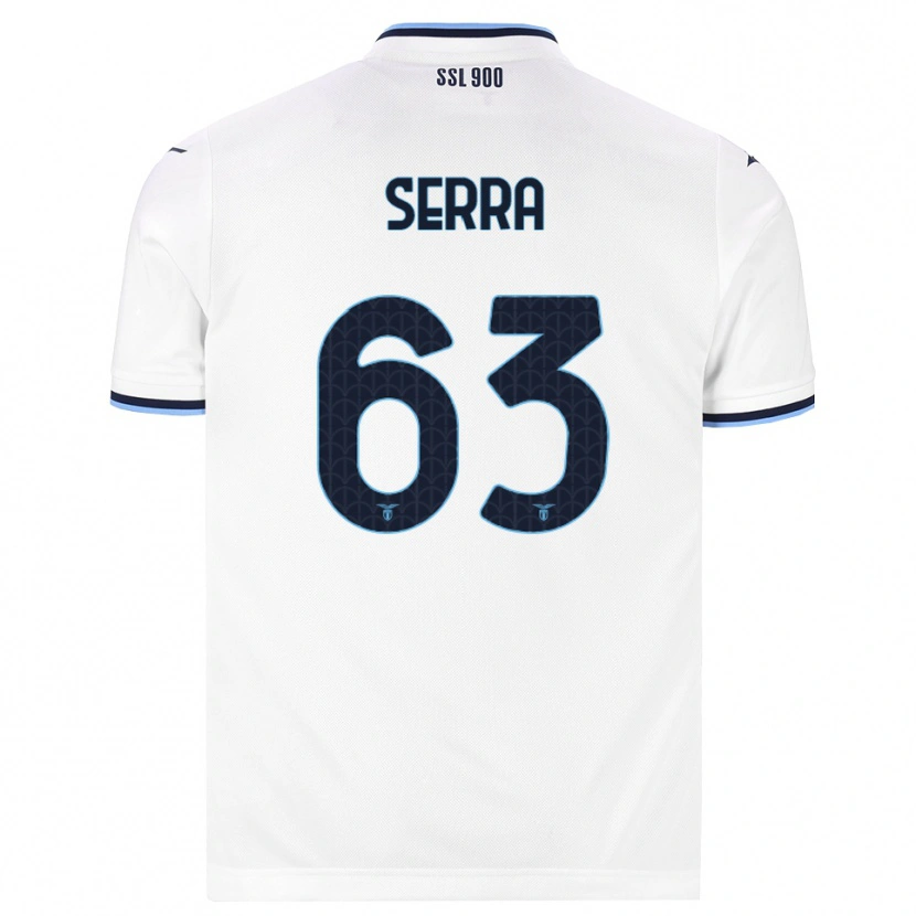 Danxen Damen Federico Serra #63 Weiß Dunkelblau Auswärtstrikot Trikot 2026/27 T-Shirt