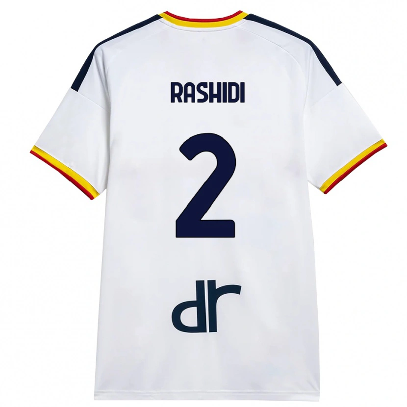 Danxen Damen William Rashidi #2 Weiß Gelb Rot Auswärtstrikot Trikot 2026/27 T-Shirt
