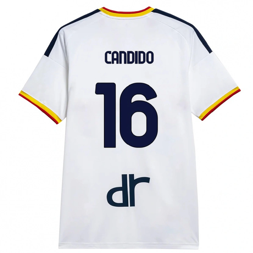 Danxen Damen Filippo Candido #16 Weiß Gelb Rot Auswärtstrikot Trikot 2026/27 T-Shirt