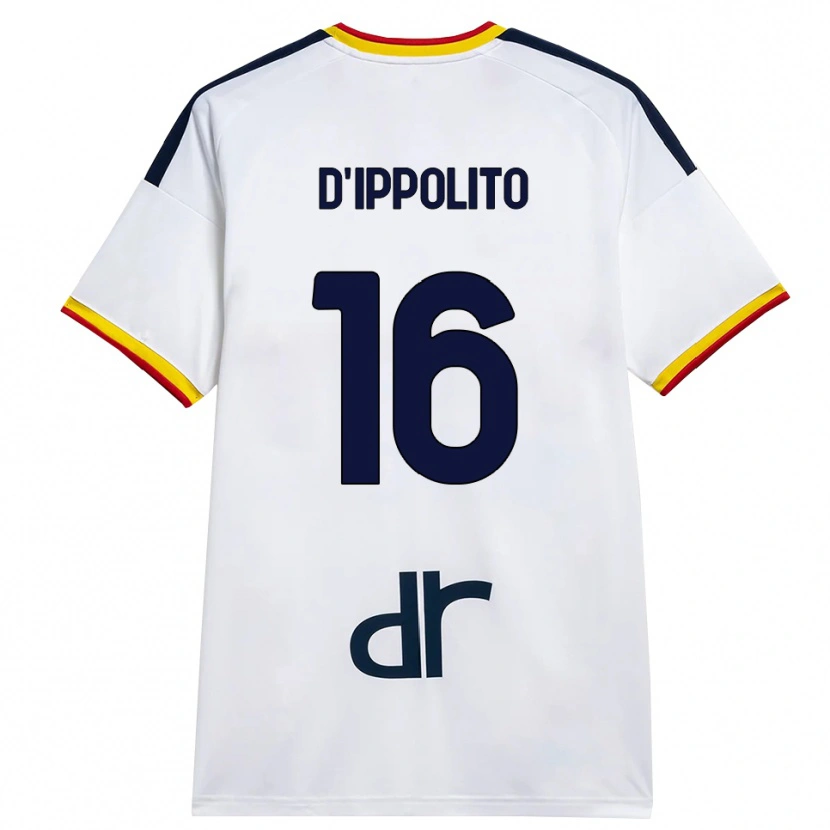 Danxen Damen Nicola D'ippolito #16 Weiß Gelb Rot Auswärtstrikot Trikot 2026/27 T-Shirt