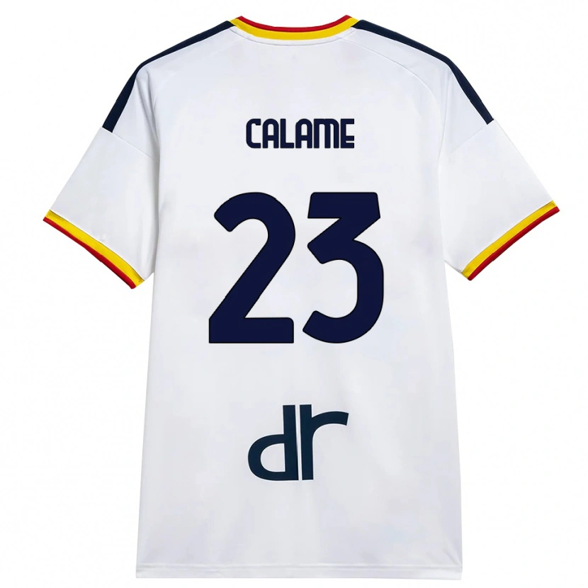 Danxen Damen Marouane Calame #23 Weiß Gelb Rot Auswärtstrikot Trikot 2026/27 T-Shirt