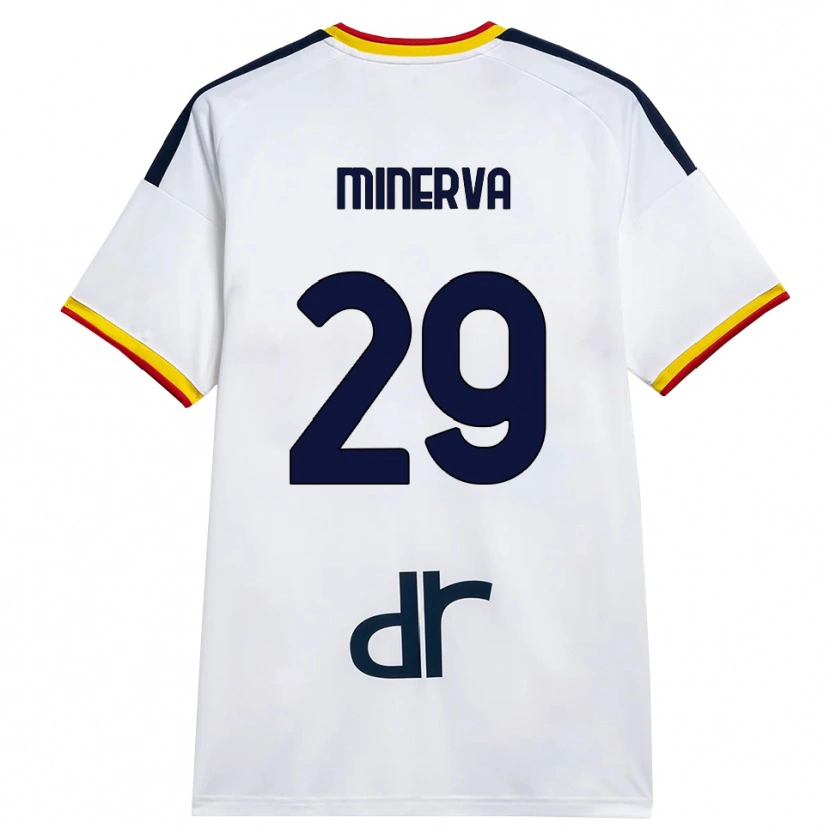 Danxen Damen Francesco Minerva #29 Weiß Gelb Rot Auswärtstrikot Trikot 2026/27 T-Shirt