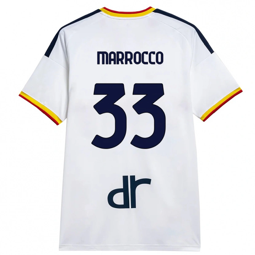 Danxen Damen Iacopo Marrocco #33 Weiß Gelb Rot Auswärtstrikot Trikot 2026/27 T-Shirt