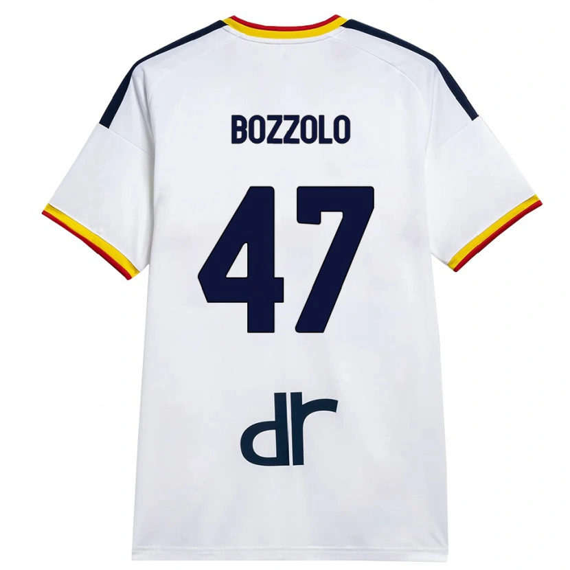 Danxen Damen Alessandro Bozzolo #47 Weiß Gelb Rot Auswärtstrikot Trikot 2026/27 T-Shirt