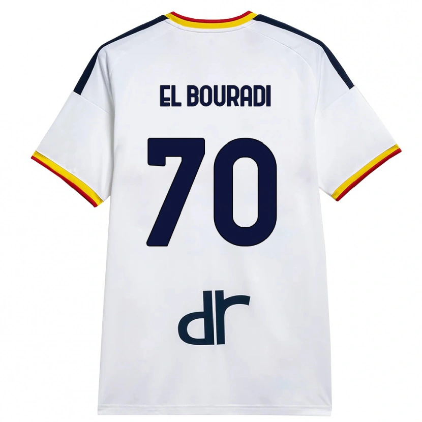 Danxen Damen Walid El Bouradi #70 Weiß Gelb Rot Auswärtstrikot Trikot 2026/27 T-Shirt