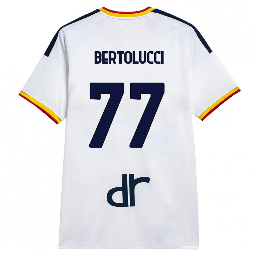 Danxen Damen Sandro Bertolucci #77 Weiß Gelb Rot Auswärtstrikot Trikot 2026/27 T-Shirt