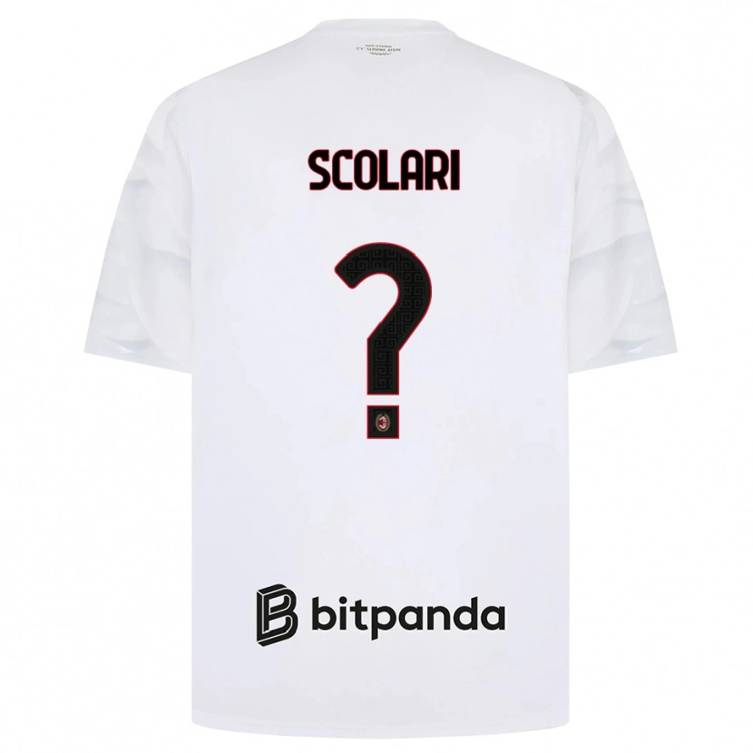 Danxen Damen Davide Scolari #0 Weiß Rot Schwarz Auswärtstrikot Trikot 2026/27 T-Shirt
