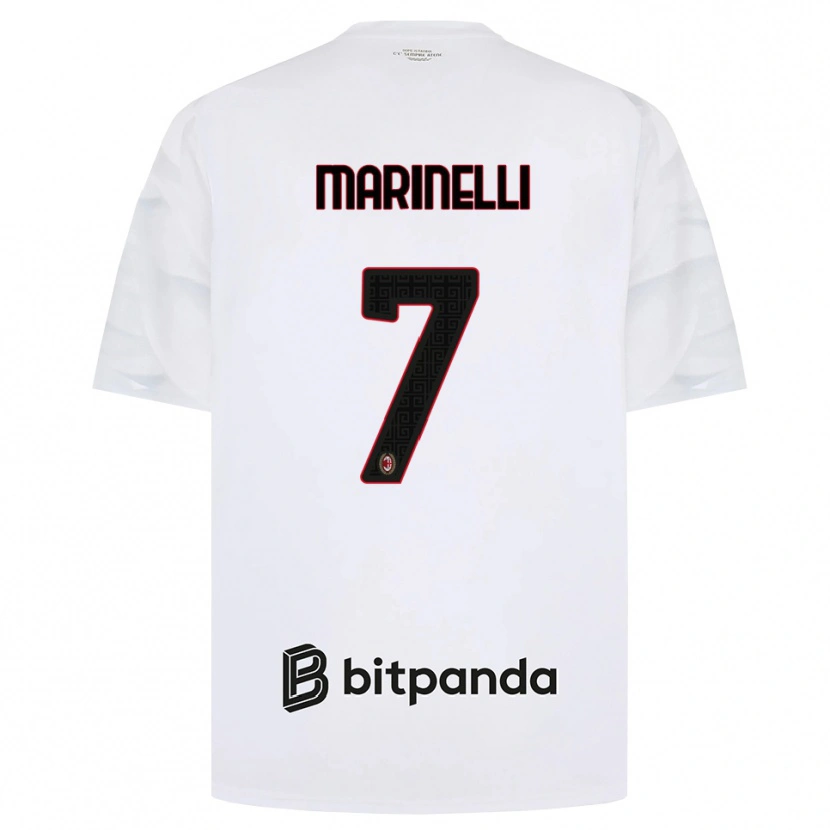 Danxen Damen Gloria Marinelli #7 Weiß Rot Schwarz Auswärtstrikot Trikot 2026/27 T-Shirt