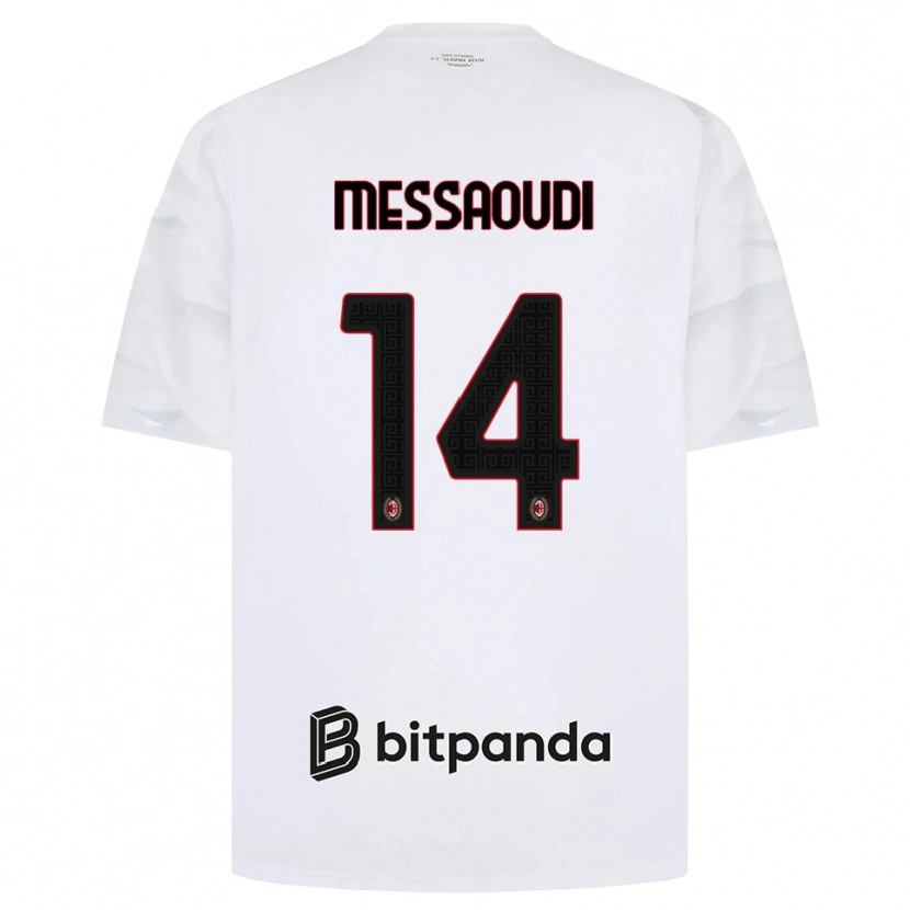 Danxen Damen Yanis Messaoudi #14 Weiß Rot Schwarz Auswärtstrikot Trikot 2026/27 T-Shirt