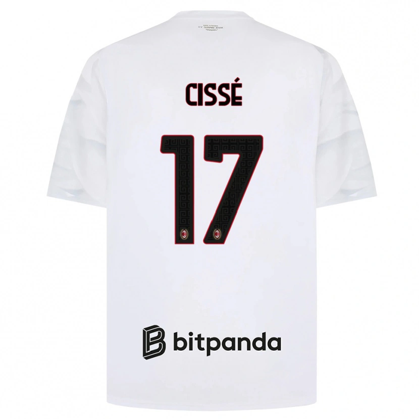Danxen Damen Maiga-Hamadoun Cissé #17 Weiß Rot Schwarz Auswärtstrikot Trikot 2026/27 T-Shirt