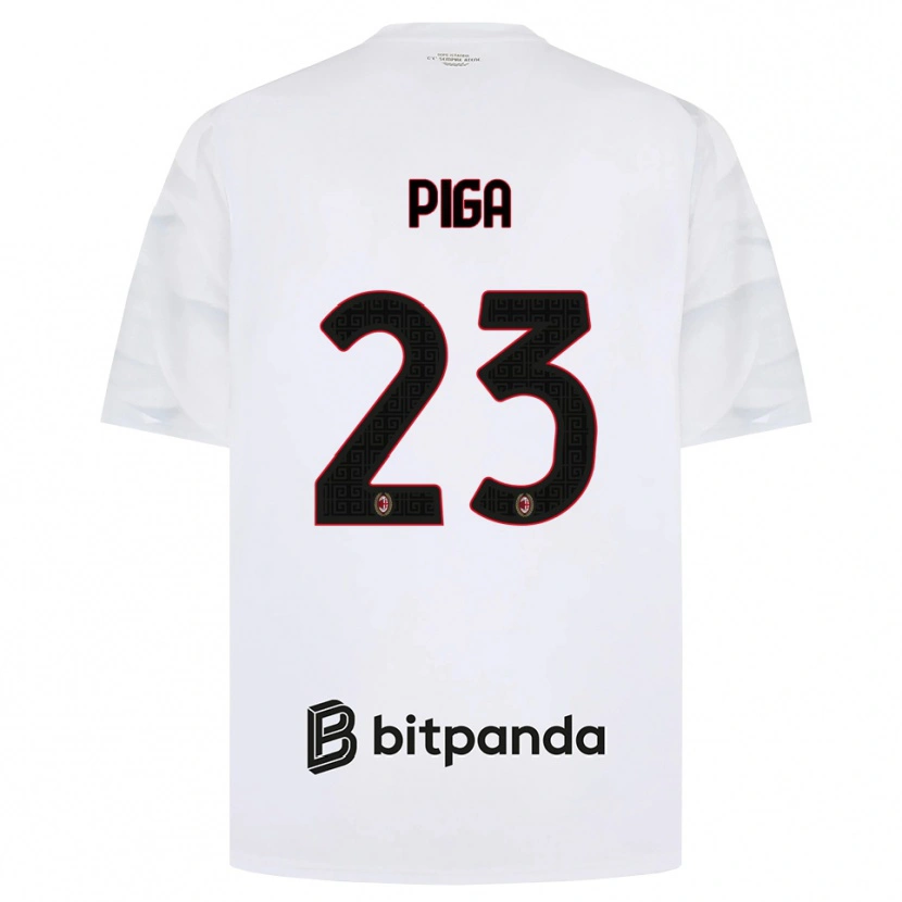 Danxen Damen Julie Piga #23 Weiß Rot Schwarz Auswärtstrikot Trikot 2026/27 T-Shirt