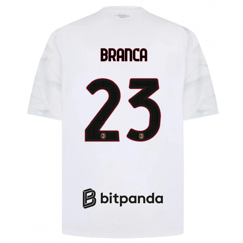 Danxen Damen Simone Branca #23 Weiß Rot Schwarz Auswärtstrikot Trikot 2026/27 T-Shirt