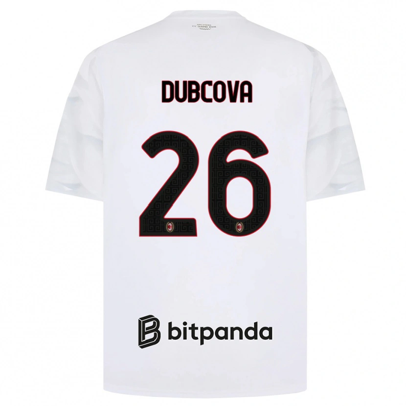 Danxen Damen Michaela Dubcova #26 Weiß Rot Schwarz Auswärtstrikot Trikot 2026/27 T-Shirt
