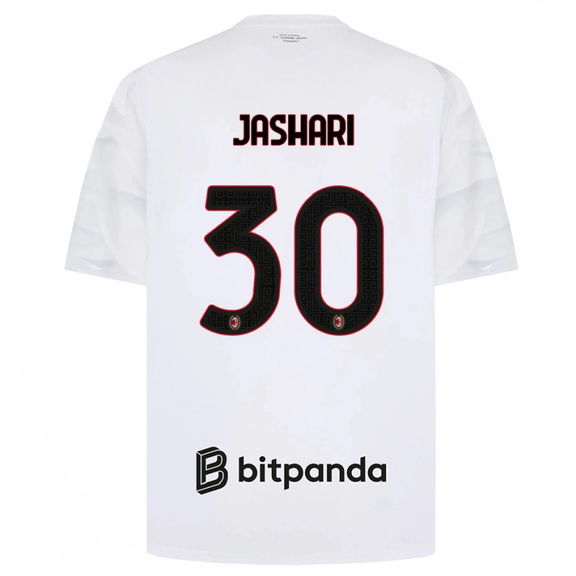 Danxen Damen Ardon Jashari #30 Weiß Rot Schwarz Auswärtstrikot Trikot 2026/27 T-Shirt