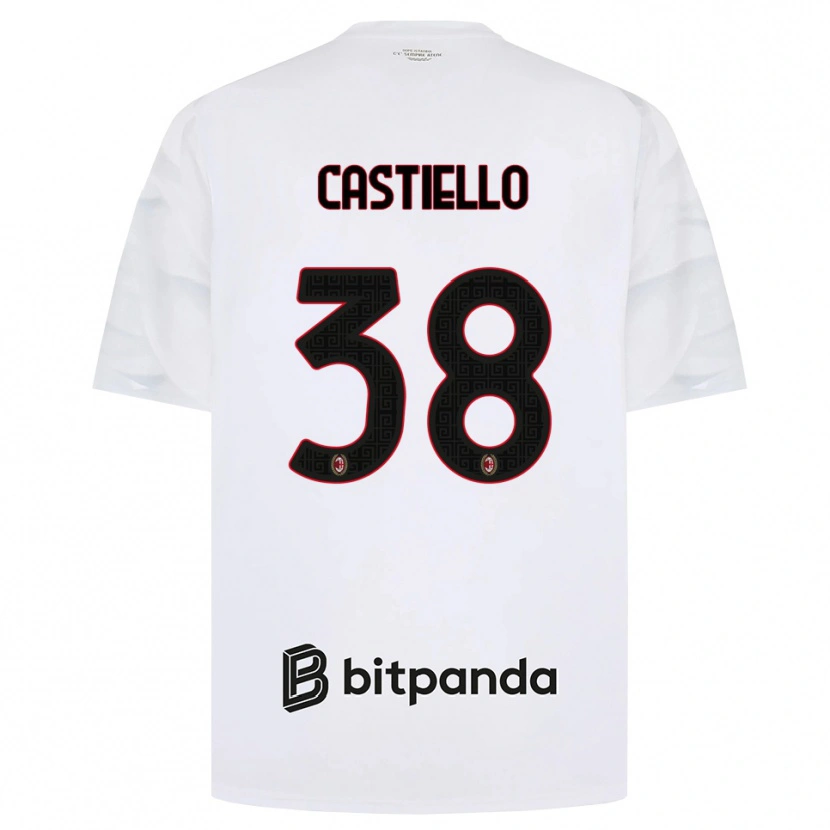 Danxen Damen Alex Castiello #38 Weiß Rot Schwarz Auswärtstrikot Trikot 2026/27 T-Shirt