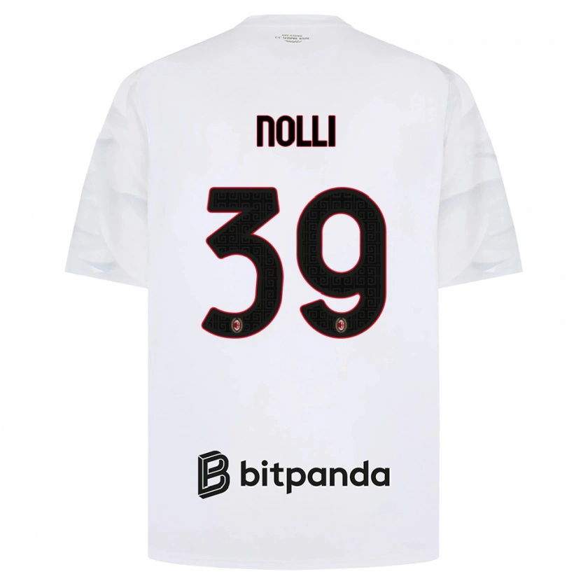 Danxen Damen Luca Nolli #39 Weiß Rot Schwarz Auswärtstrikot Trikot 2026/27 T-Shirt