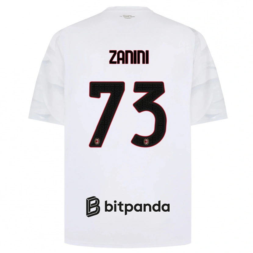 Danxen Damen Paola Zanini #73 Weiß Rot Schwarz Auswärtstrikot Trikot 2026/27 T-Shirt