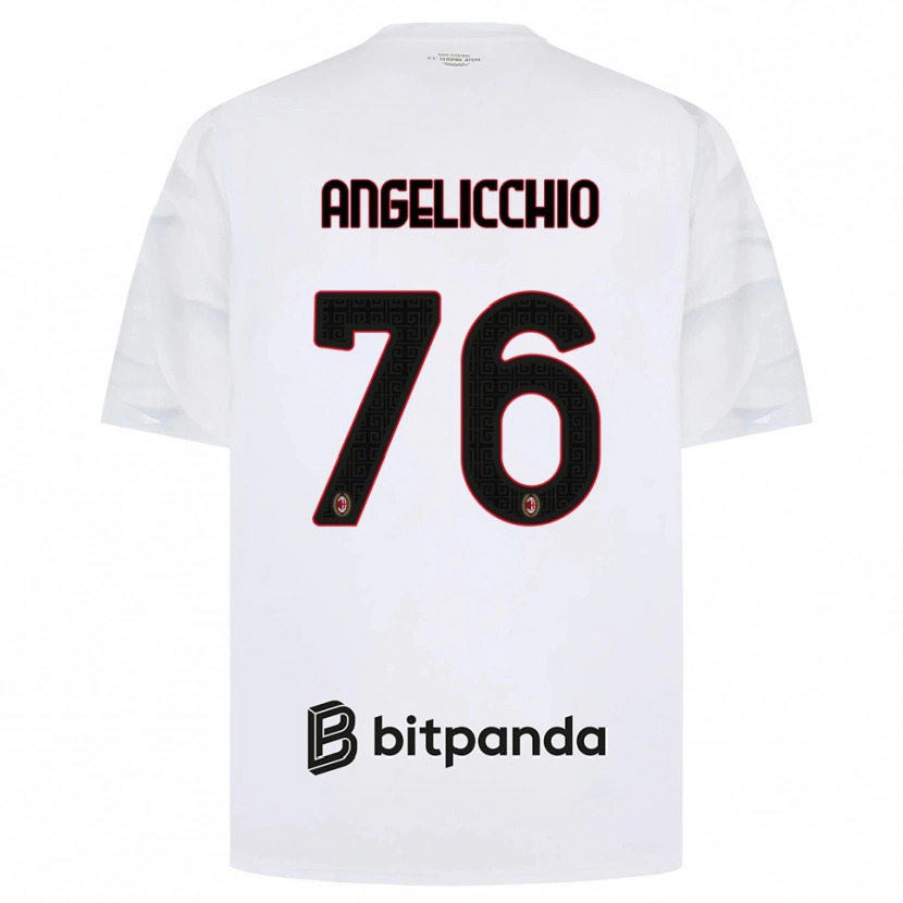Danxen Damen Mattia Angelicchio #76 Weiß Rot Schwarz Auswärtstrikot Trikot 2026/27 T-Shirt