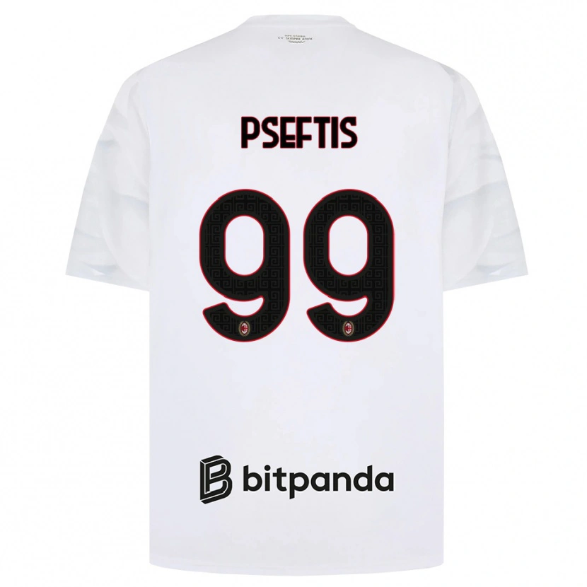 Danxen Damen Fotios Pseftis #99 Weiß Rot Schwarz Auswärtstrikot Trikot 2026/27 T-Shirt