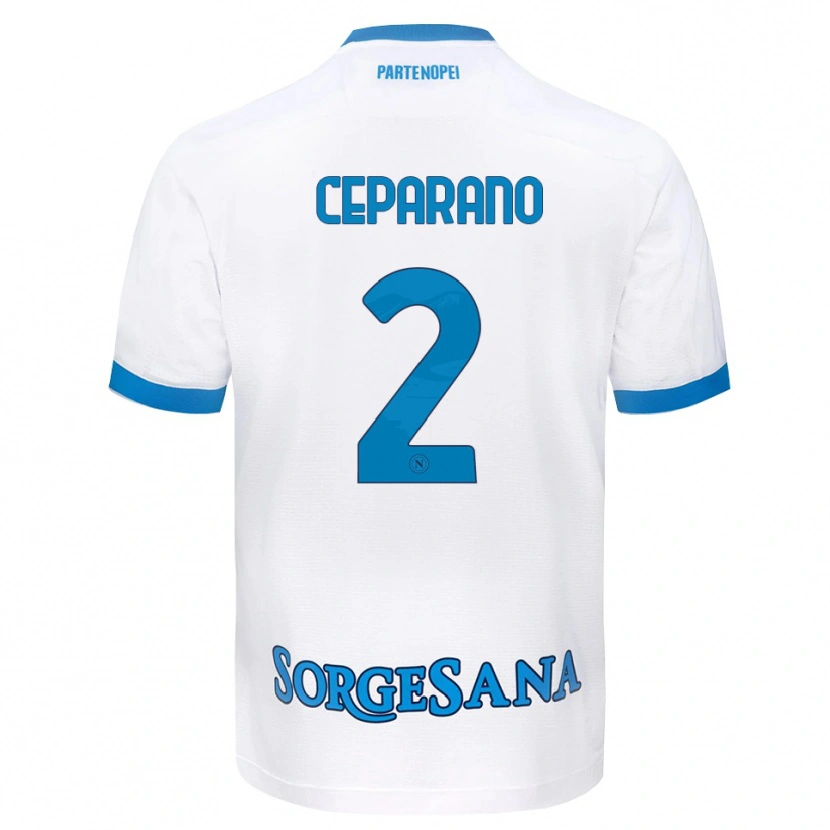 Danxen Damen Mario Ceparano #2 Weiß Hellblau Auswärtstrikot Trikot 2026/27 T-Shirt