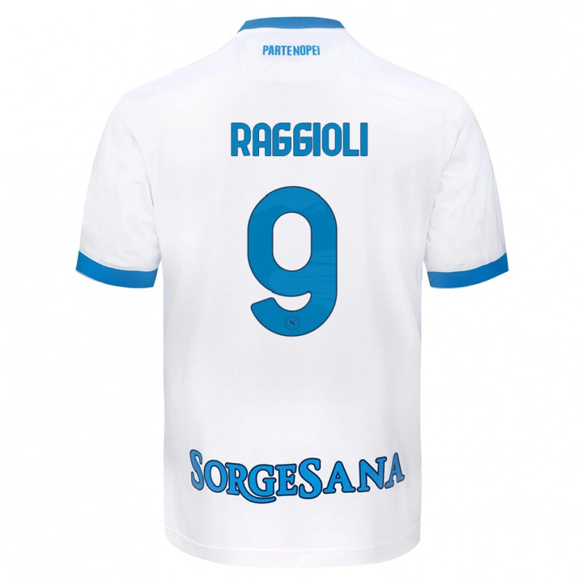Danxen Damen Christian Raggioli #9 Weiß Hellblau Auswärtstrikot Trikot 2026/27 T-Shirt