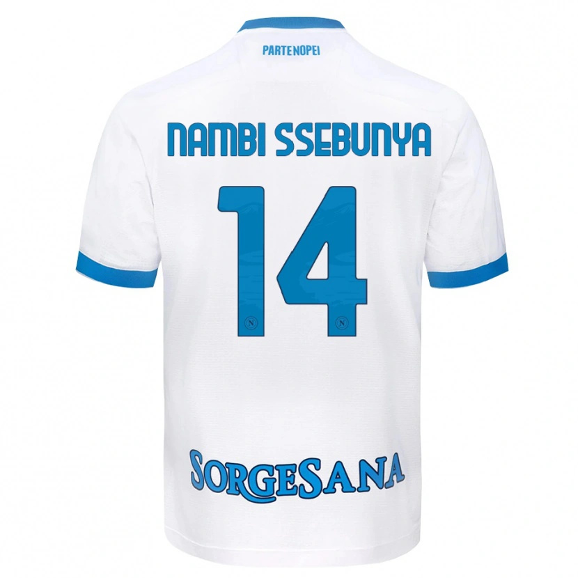 Danxen Damen Violah Nambi Ssebunya #14 Weiß Hellblau Auswärtstrikot Trikot 2026/27 T-Shirt
