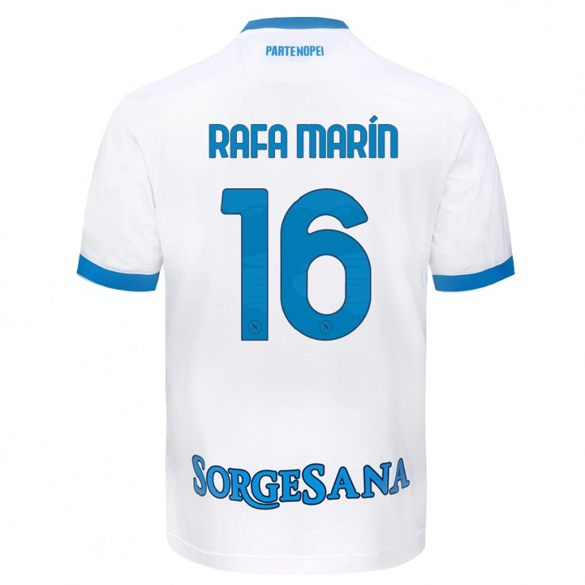 Danxen Damen Rafa Marín #16 Weiß Hellblau Auswärtstrikot Trikot 2026/27 T-Shirt