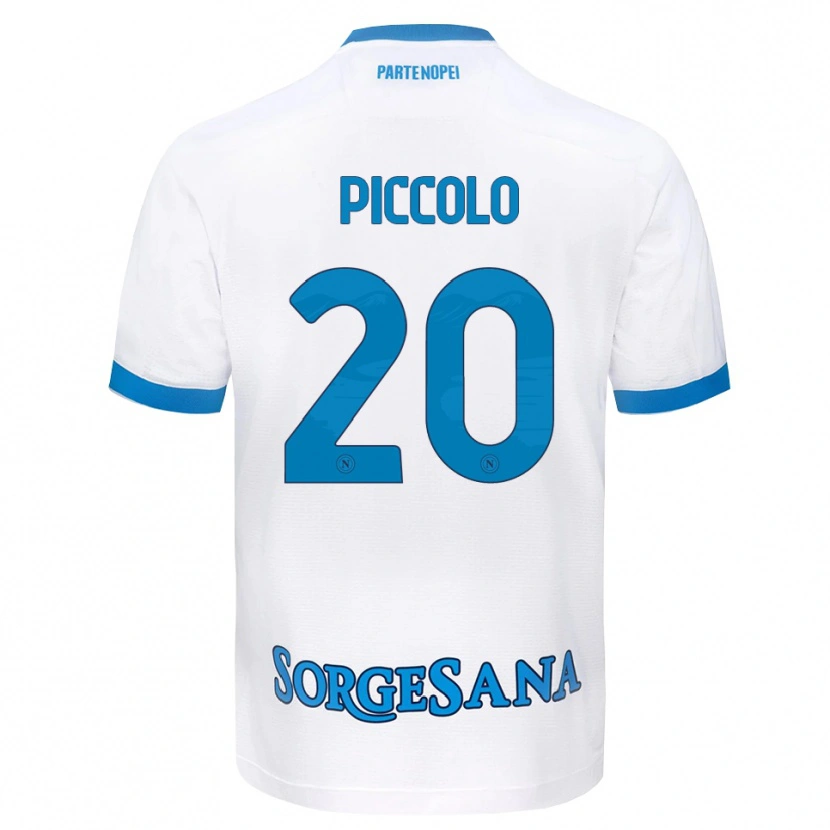 Danxen Damen Salvatore Piccolo #20 Weiß Hellblau Auswärtstrikot Trikot 2026/27 T-Shirt