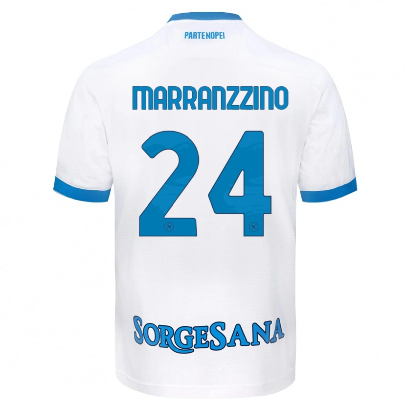 Danxen Damen Pasquale Marranzzino #24 Weiß Hellblau Auswärtstrikot Trikot 2026/27 T-Shirt