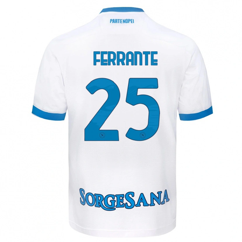 Danxen Damen Mathias Ferrante #25 Weiß Hellblau Auswärtstrikot Trikot 2026/27 T-Shirt