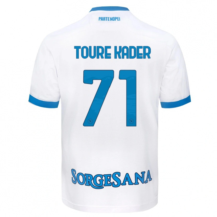 Danxen Damen Aziz Toure Kader #71 Weiß Hellblau Auswärtstrikot Trikot 2026/27 T-Shirt