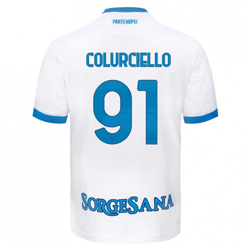 Danxen Damen Cristian Colurciello #91 Weiß Hellblau Auswärtstrikot Trikot 2026/27 T-Shirt