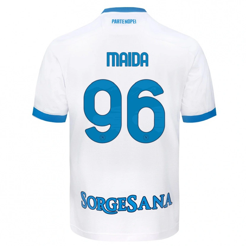 Danxen Damen Giuseppe Maida #96 Weiß Hellblau Auswärtstrikot Trikot 2026/27 T-Shirt