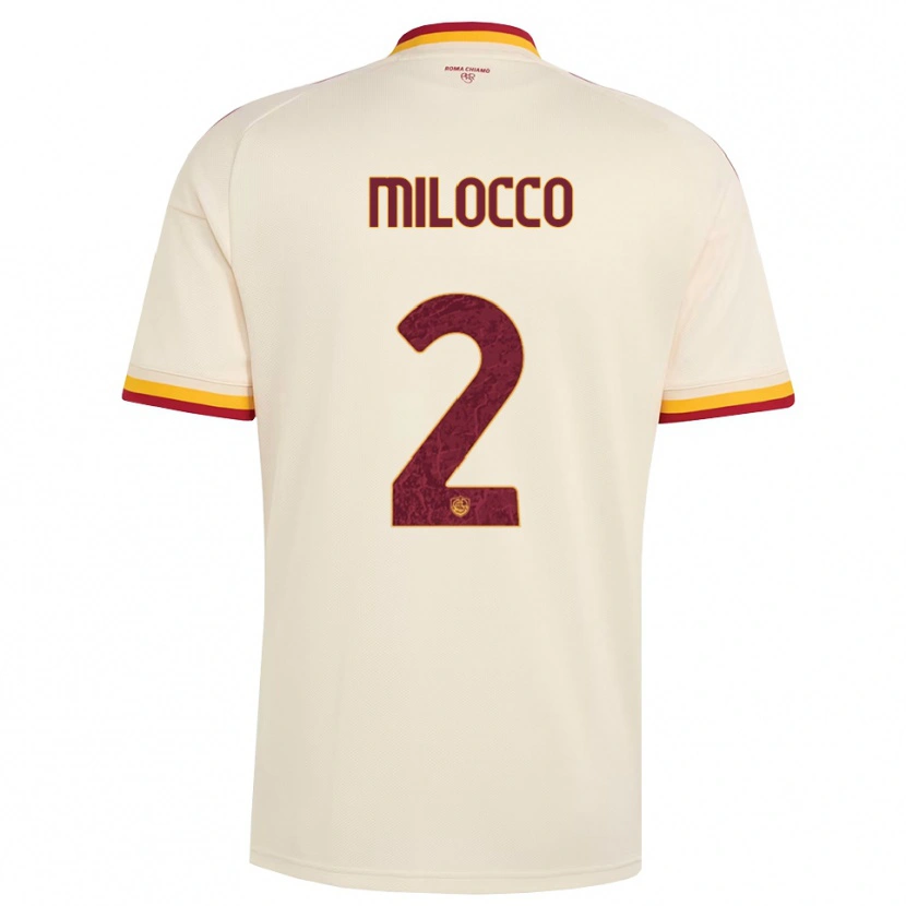 Danxen Damen Matias Milocco #2 Champagner Rot Gelb Auswärtstrikot Trikot 2026/27 T-Shirt