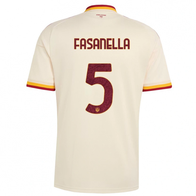 Danxen Damen Rafael Fasanella #5 Champagner Rot Gelb Auswärtstrikot Trikot 2026/27 T-Shirt