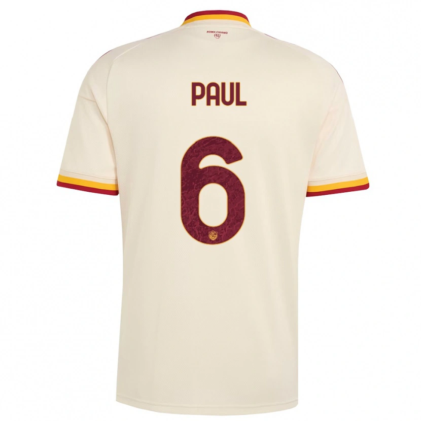 Danxen Damen Daniele Paul #6 Champagner Rot Gelb Auswärtstrikot Trikot 2026/27 T-Shirt