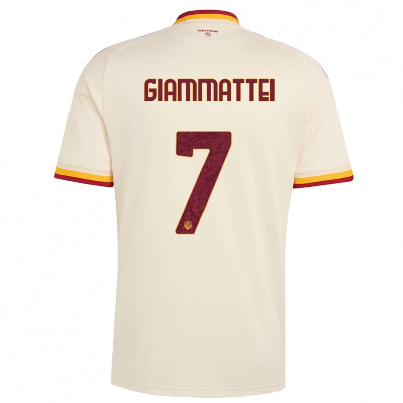 Danxen Damen Gioele Giammattei #7 Champagner Rot Gelb Auswärtstrikot Trikot 2026/27 T-Shirt