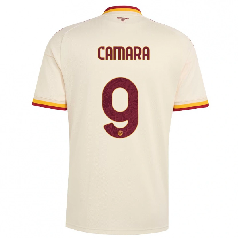 Danxen Damen Mandjou Camara #9 Champagner Rot Gelb Auswärtstrikot Trikot 2026/27 T-Shirt