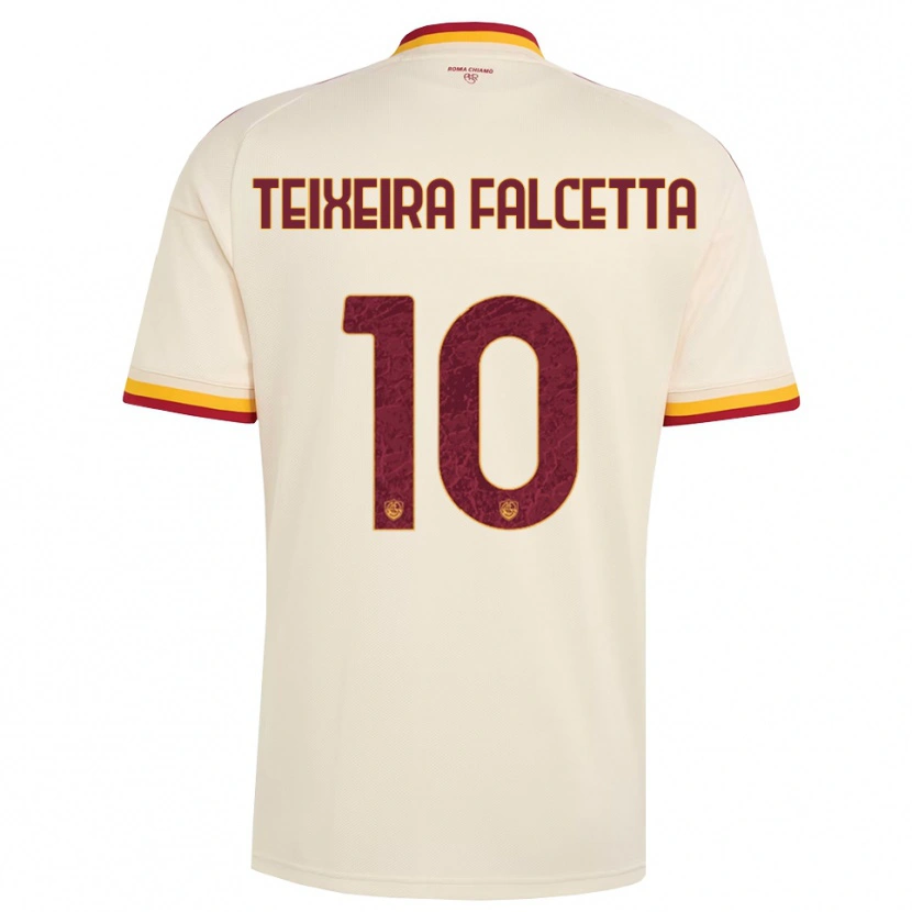 Danxen Damen Pietro Teixeira Falcetta #10 Champagner Rot Gelb Auswärtstrikot Trikot 2026/27 T-Shirt