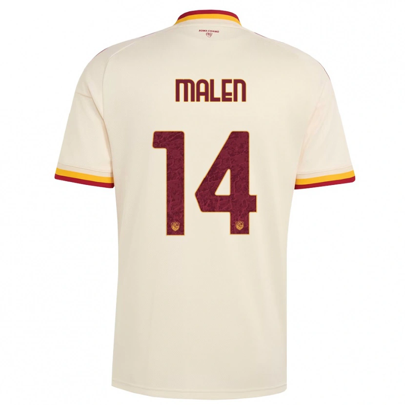 Danxen Damen Donyell Malen #14 Champagner Rot Gelb Auswärtstrikot Trikot 2026/27 T-Shirt