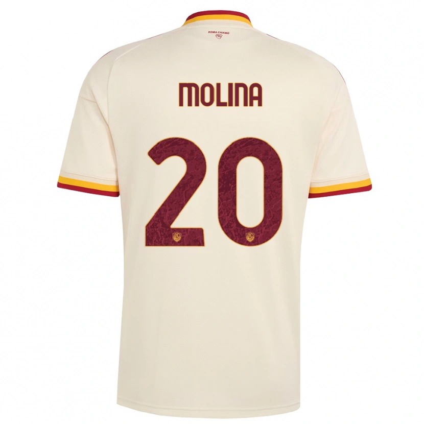Danxen Damen Nahuel Molina #20 Champagner Rot Gelb Auswärtstrikot Trikot 2026/27 T-Shirt