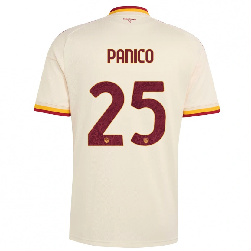 Danxen Damen Francesco Panico #25 Champagner Rot Gelb Auswärtstrikot Trikot 2026/27 T-Shirt