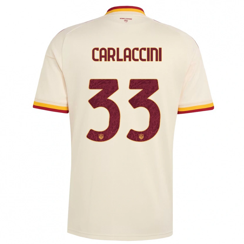 Danxen Damen Samuele Carlaccini #33 Champagner Rot Gelb Auswärtstrikot Trikot 2026/27 T-Shirt