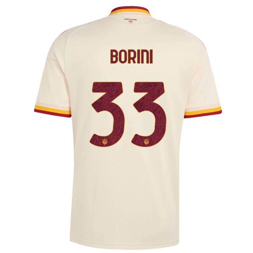Danxen Damen Joyce Borini #33 Champagner Rot Gelb Auswärtstrikot Trikot 2026/27 T-Shirt