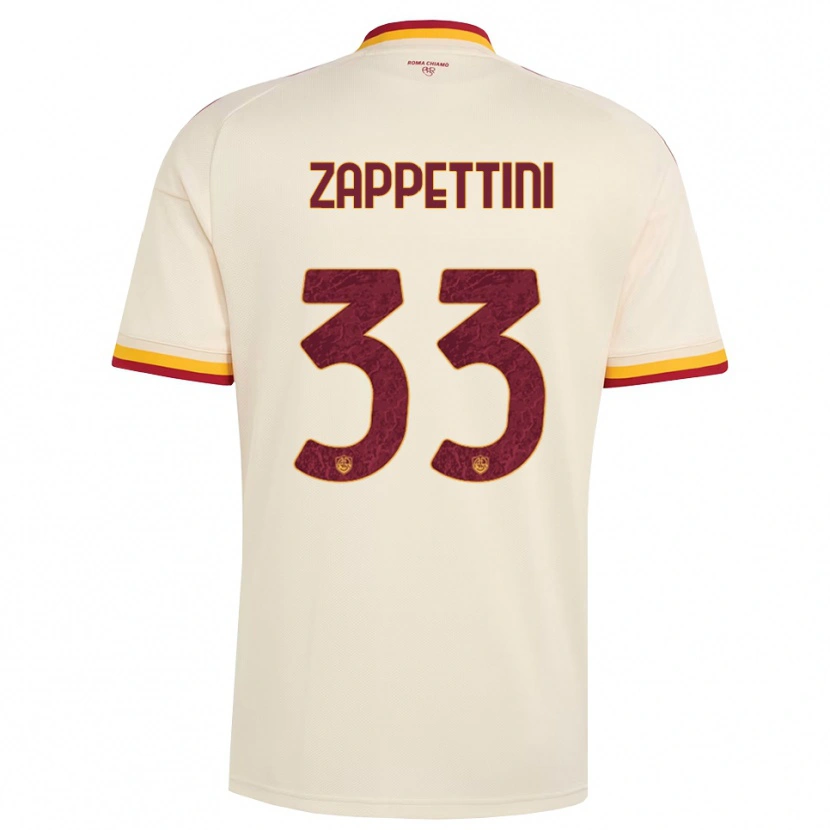Danxen Damen Sara Zappettini #33 Champagner Rot Gelb Auswärtstrikot Trikot 2026/27 T-Shirt