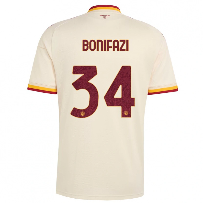 Danxen Damen Giampaolo Bonifazi #34 Champagner Rot Gelb Auswärtstrikot Trikot 2026/27 T-Shirt