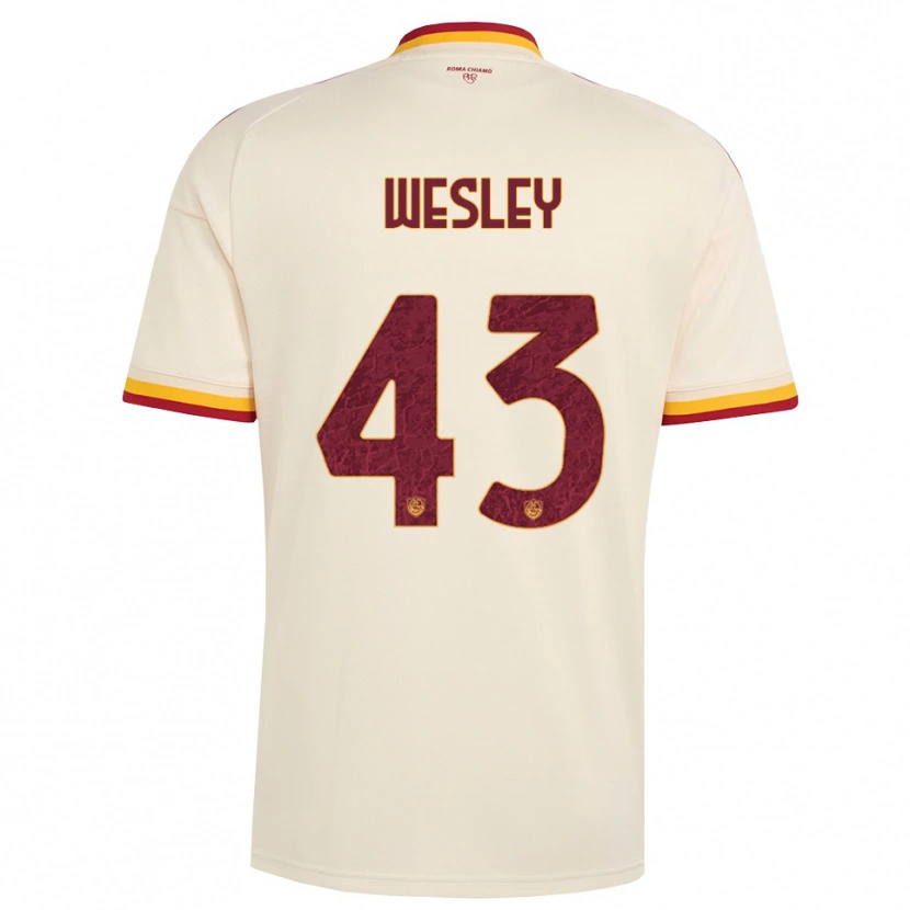 Danxen Damen Wesley Vinícius França Lima #43 Champagner Rot Gelb Auswärtstrikot Trikot 2026/27 T-Shirt