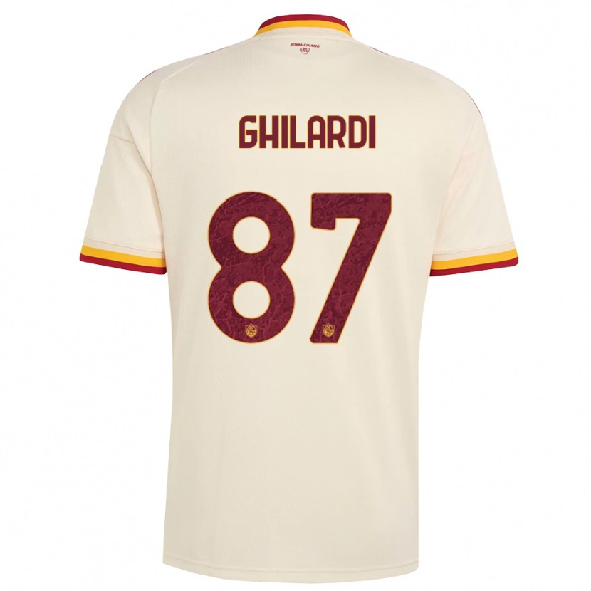 Danxen Damen Daniele Ghilardi #87 Champagner Rot Gelb Auswärtstrikot Trikot 2026/27 T-Shirt