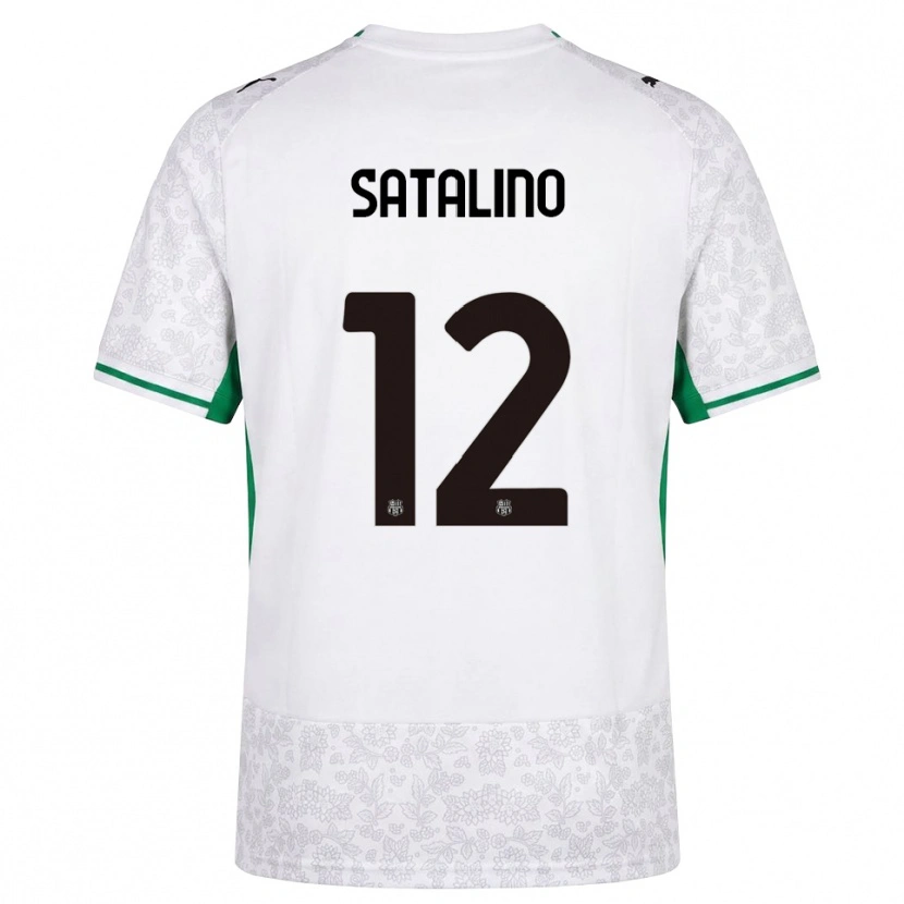 Danxen Damen Giacomo Satalino #12 Weiß Schwarz Grün Auswärtstrikot Trikot 2026/27 T-Shirt