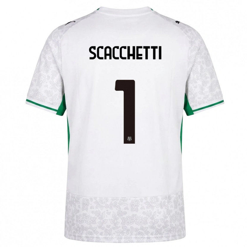 Danxen Damen Alessandro Scacchetti #1 Weiß Schwarz Grün Auswärtstrikot Trikot 2026/27 T-Shirt